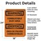 Signmission Combustible Dust Area Bilingual OSHA Warning Sign, Plastic, 18in W x 24in L, 2PK OS-2PACK-WS-P-1824-L-12524 - alternate 2